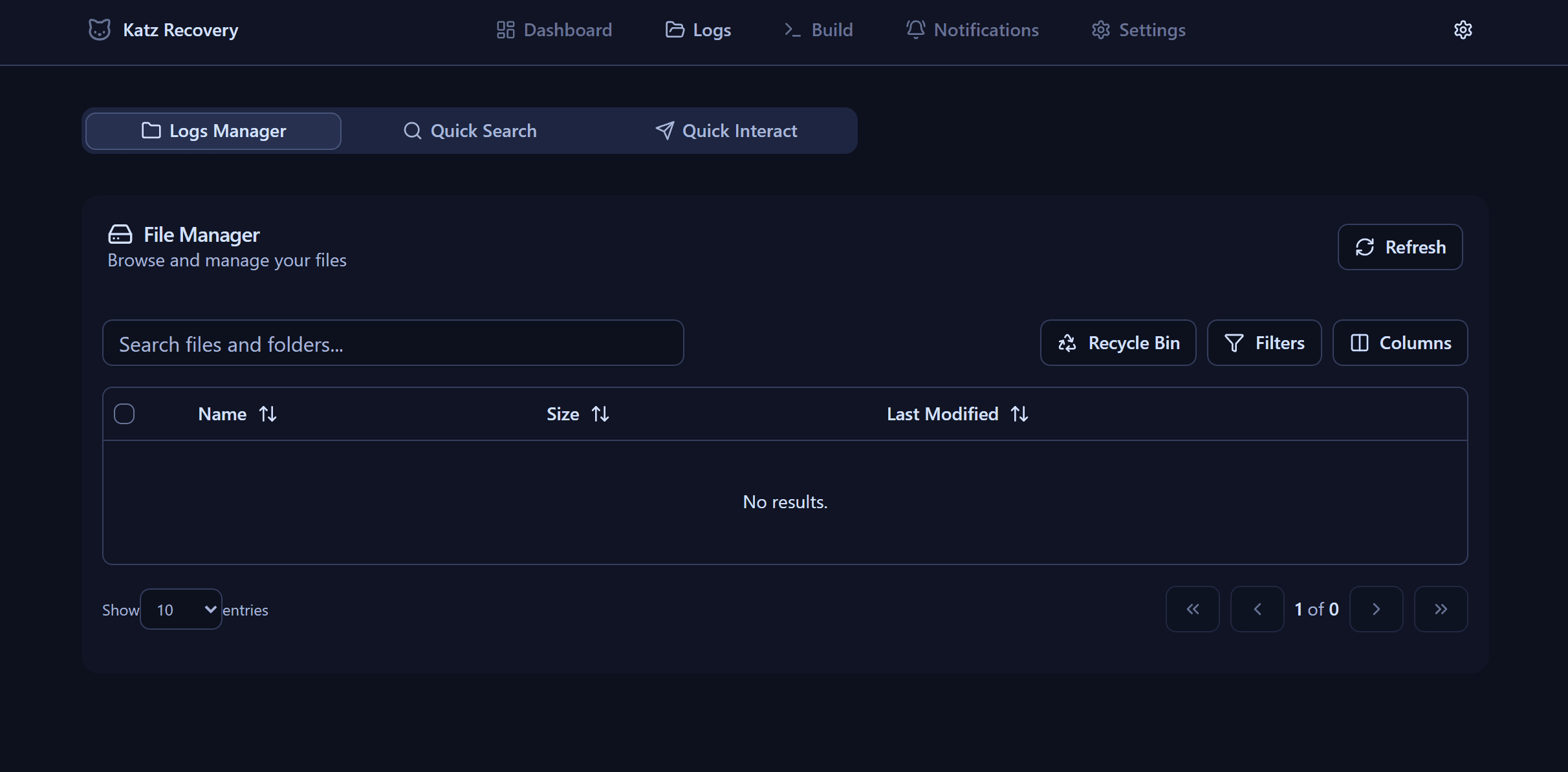 Logs Manager