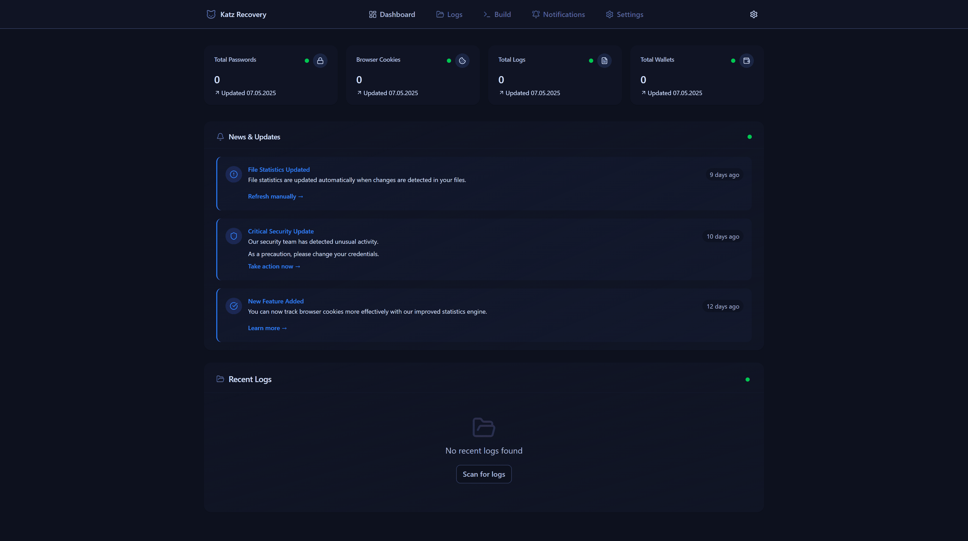 app screen